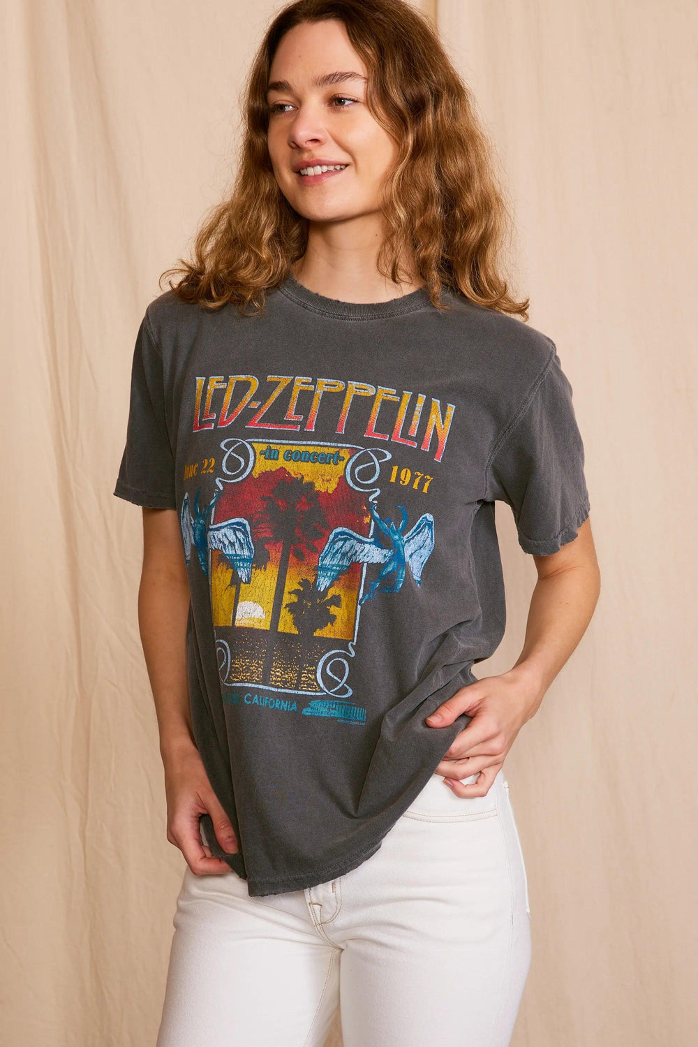 Led Zeppelin Inglewood Sunkissed Gray Tee - Life Clothing Co