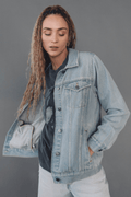 Alanis Morrissette Hand Stitched Denim Jacket - Life Clothing Co