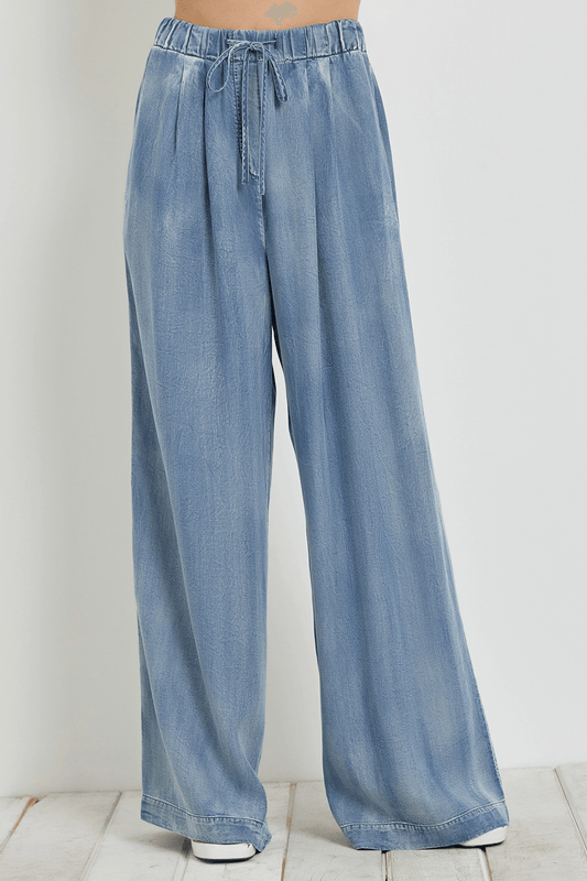 Brit Wide Leg Denim Pant - Life Clothing Co