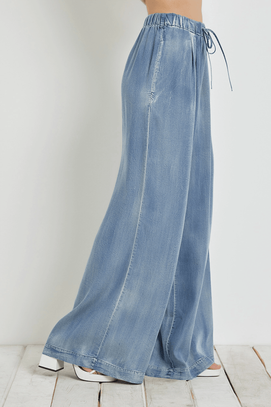 Brit Wide Leg Denim Pant - Life Clothing Co