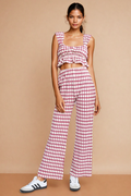 Karla Plaid Flare Pants