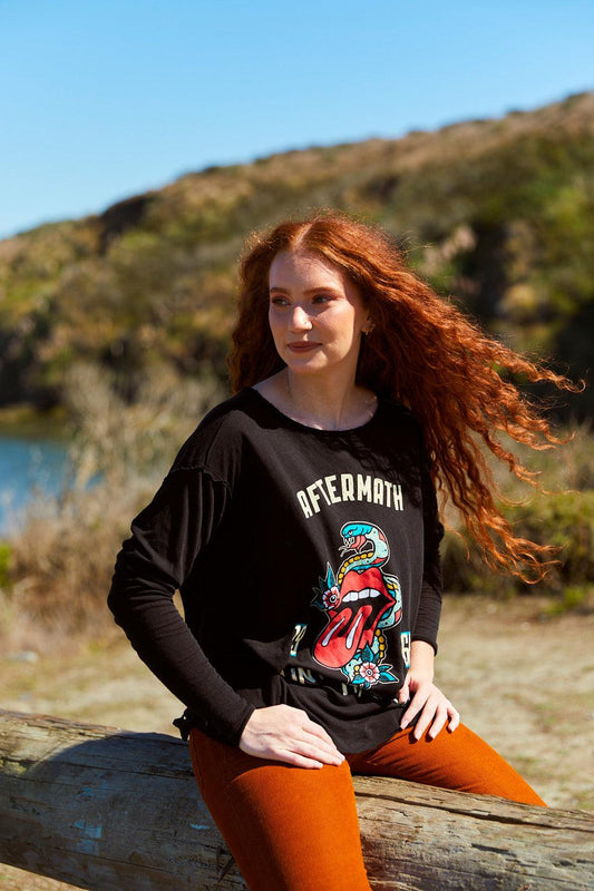 Rolling Stones Paint It Black Long Sleeve - Life Clothing Co