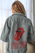 Rolling Stones 1978 Hand Stitched Denim Jacket - Life Clothing Co