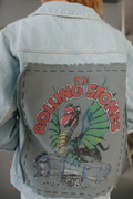 Rolling Stones Dragon Stadium Hand Stitched Denim Jacket