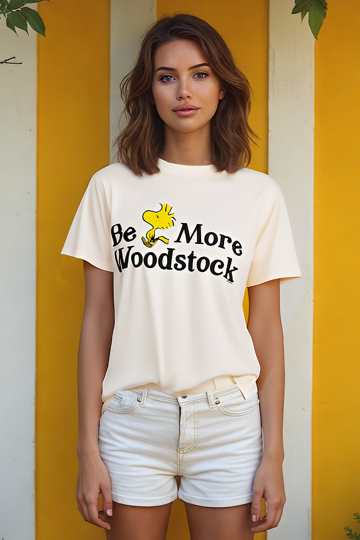 Peanuts Be More Woodstock Tee