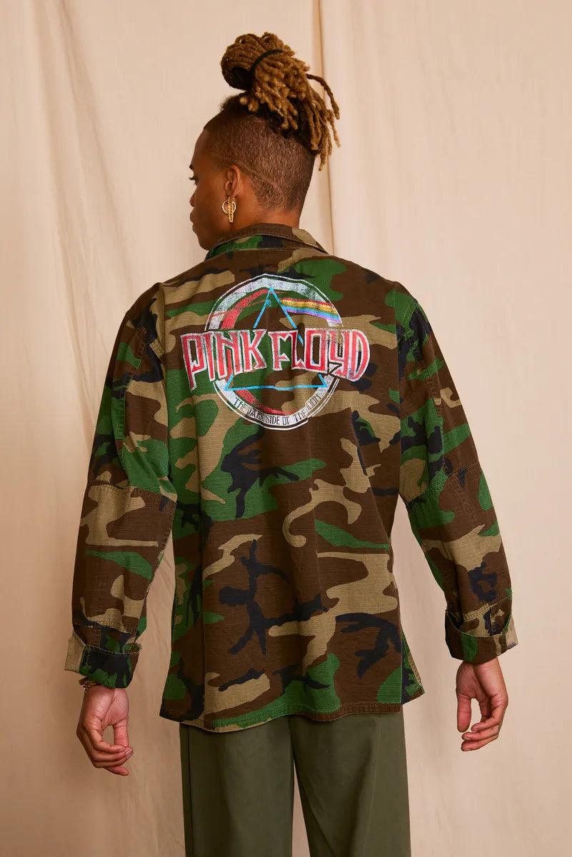 Pink Floyd Dark Side of the Moon Authentic Vintage Men's Camo Jacket - Life Clothing Co