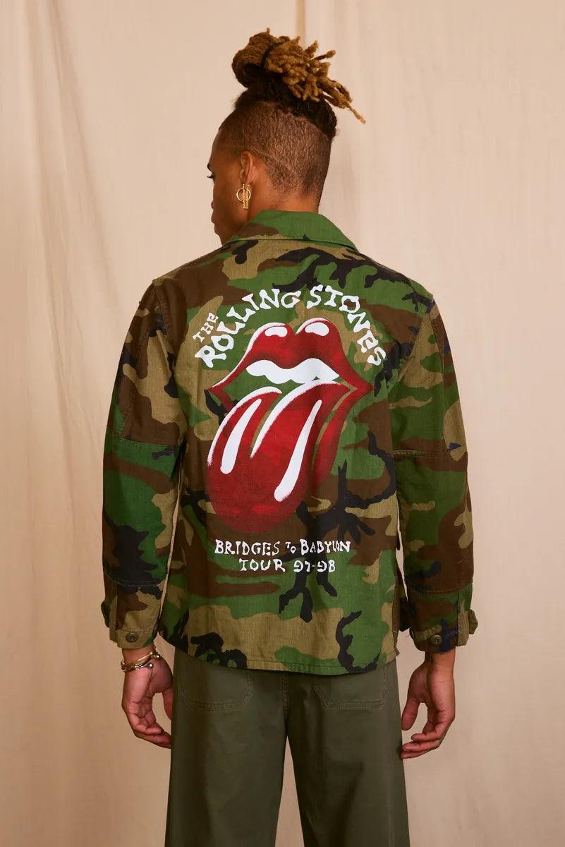 Rolling Stones Authentic Vintage Men's Camo Army Jacket - Life Clothing Co