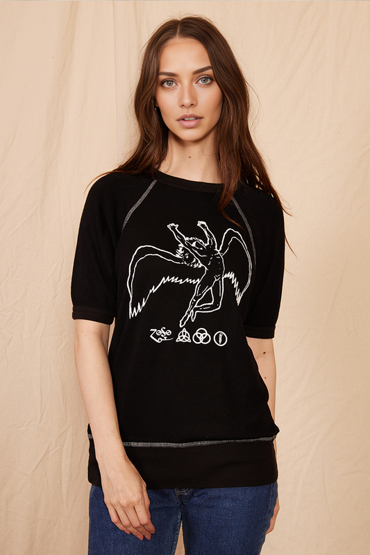 Black Led Zeppelin Icarus Raglan