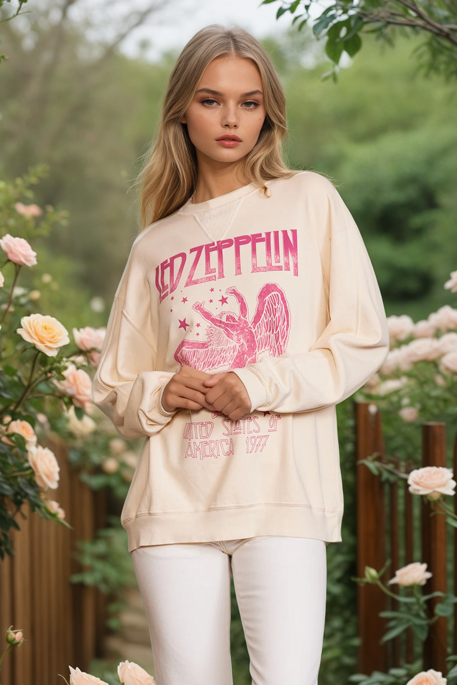 Led Zeppelin 1977 Star Struck Sweatshirt