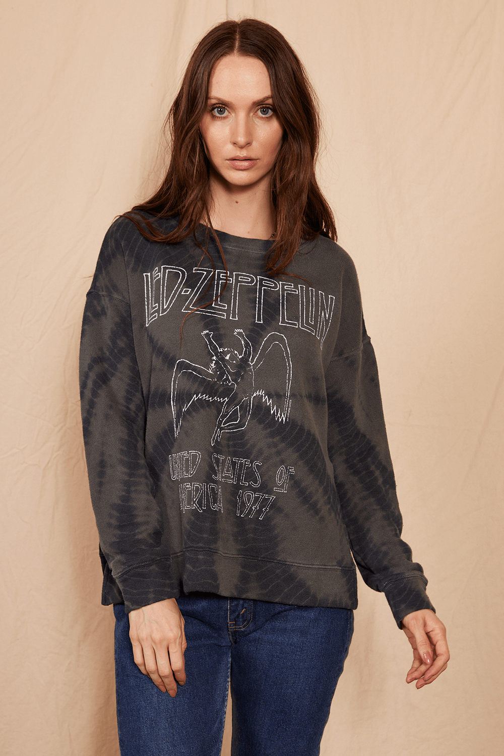 Led Zeppelin 1977 Tie Dye Sweatshirt - Life Clothing Co