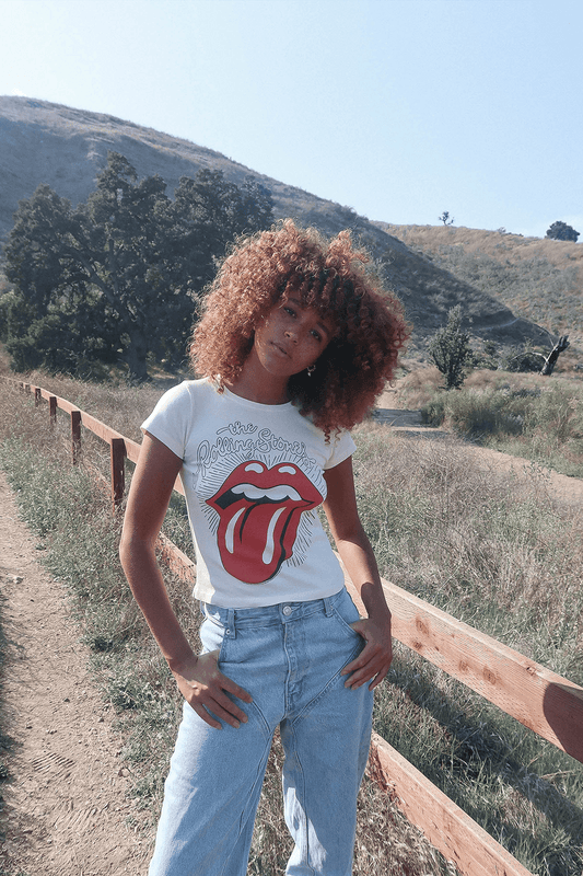 Rolling Stones Ruby Tuesday Baby Tee - Life Clothing Co