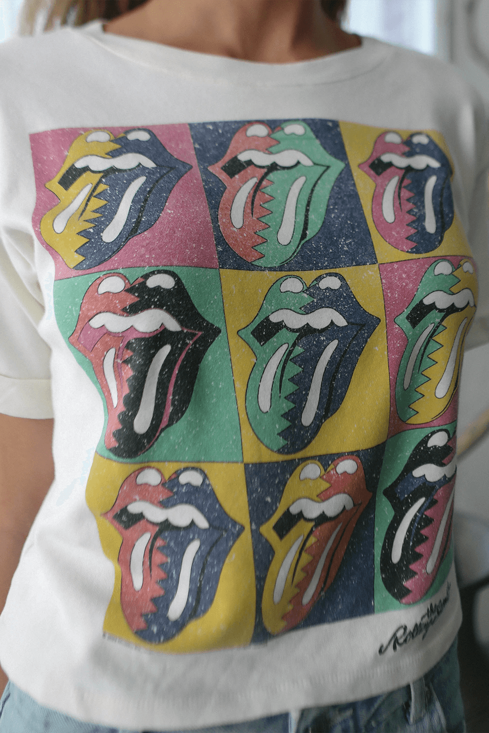 Rolling Stones Color Block Tee - Life Clothing Co