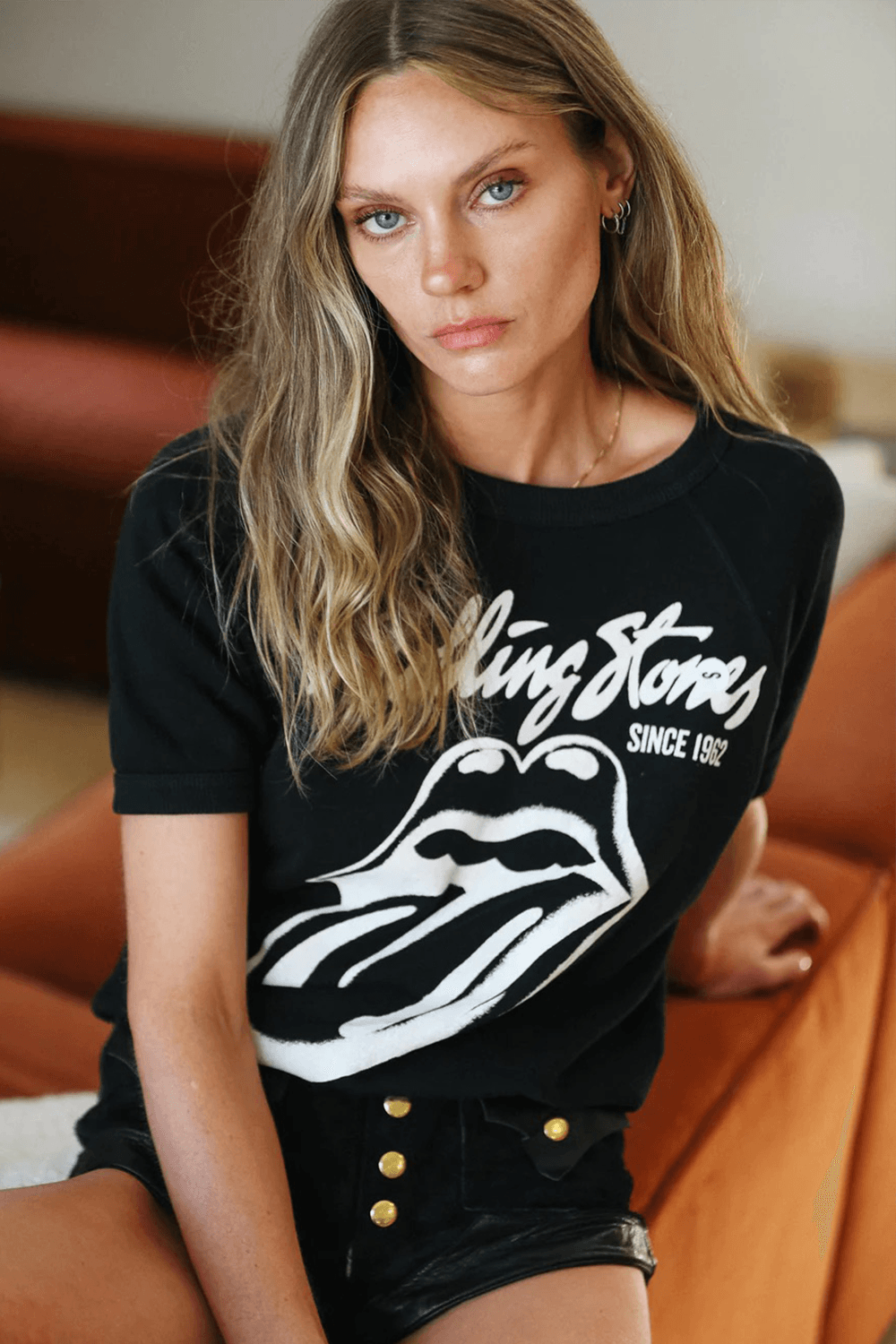 Rolling Stones Black Raglan Tee - Life Clothing Co